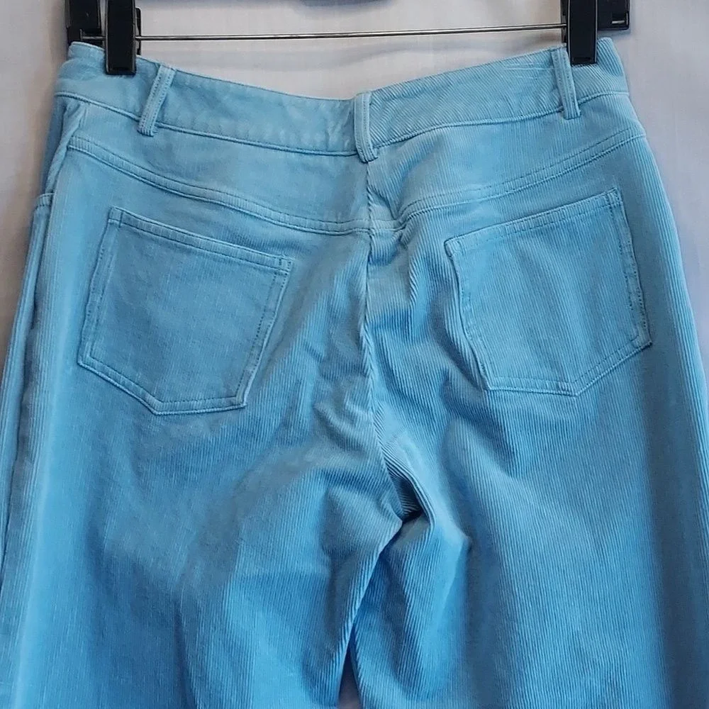 St.‎ John Sport Marie Gray Light Blue Women's Corduroy Pants Size 4